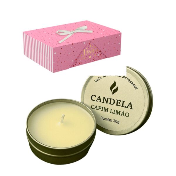 Kit Presente Dia dos Namorados com 3 Velas Aromáticas – Embalagem Personalizada – Presente Criativo para Namorado(a) ou Casal - Image 5